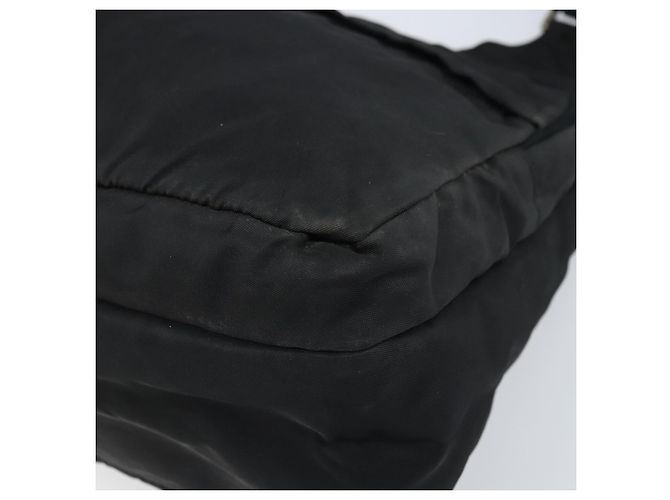 Borsa a Spalla PRADA Nylon Nero Argento Autentica ka2860 - vista 15