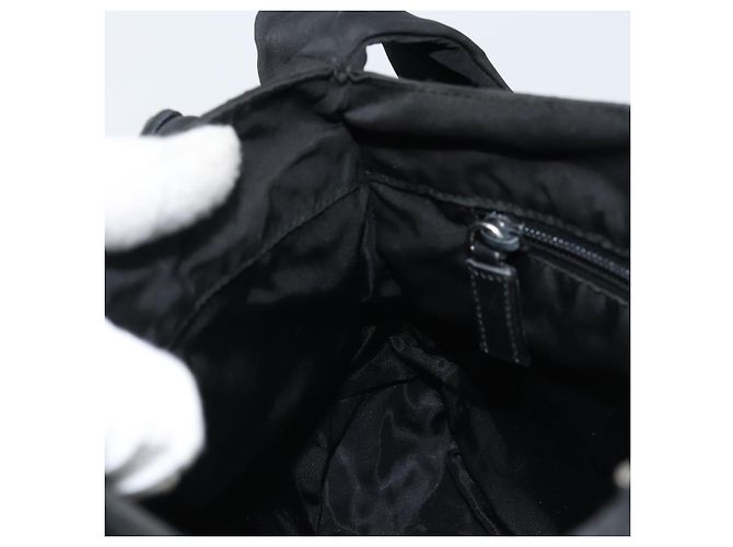 Borsa a Spalla PRADA Nylon Nero Argento Autentica ka2860 - vista 22