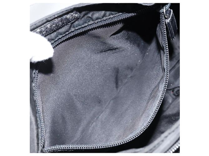 Borsa a Spalla PRADA Nylon Nero Argento Autentica ka2860 - vista 24