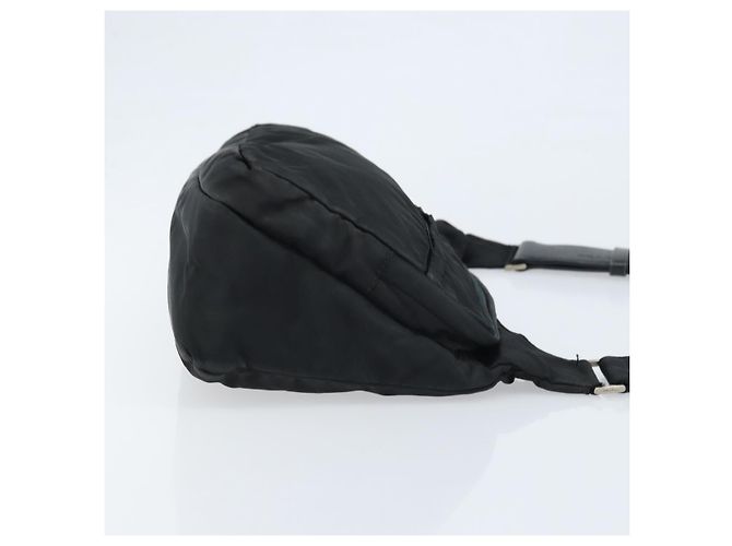 Borsa a Spalla PRADA Nylon Nero Argento Autentica ka2860 - vista 3
