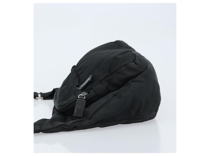 Borsa a Spalla PRADA Nylon Nero Argento Autentica ka2860 - vista 4