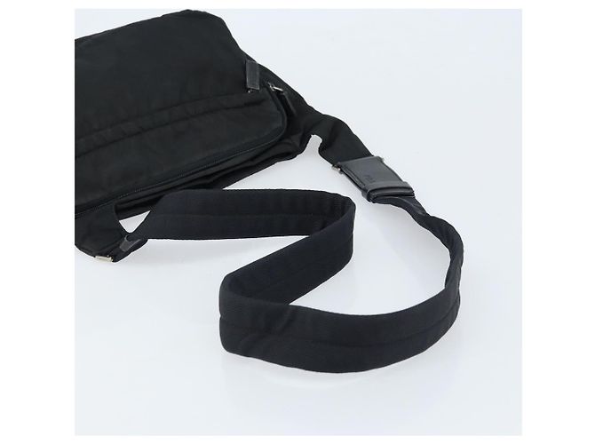 Borsa a Spalla PRADA Nylon Nero Argento Autentica ka2860 - vista 7