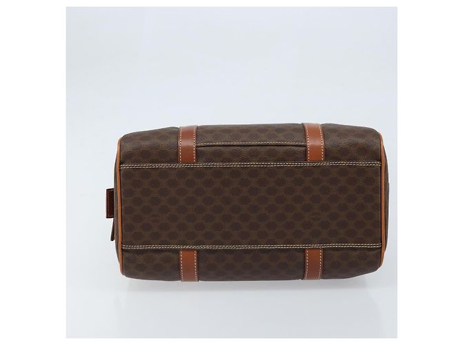 Céline Borsa Boston in tela Macadam CELINE in pelle PVC marrone e oro Auth ki6547 D'oro - vista 5