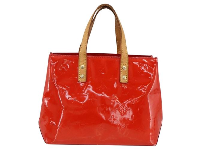 LOUIS VUITTON Monogram Vernis Reade PM Sac à Main Rouge M91088 LV Auth ep13664 - vue 13