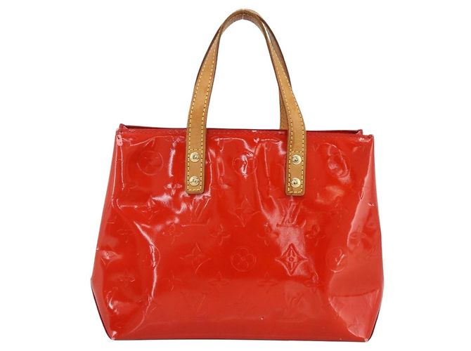 LOUIS VUITTON Monogram Vernis Reade PM Sac à Main Rouge M91088 LV Auth ep13664 - vue 2
