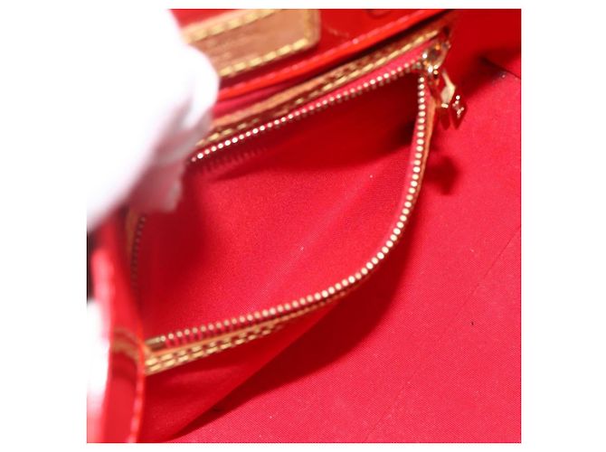 LOUIS VUITTON Monogram Vernis Reade PM Sac à Main Rouge M91088 LV Auth ep13664 - vue 20