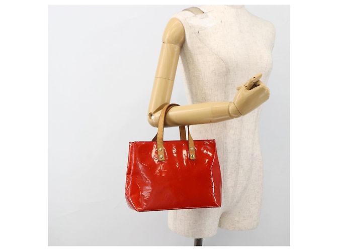 LOUIS VUITTON Monogram Vernis Reade PM Sac à Main Rouge M91088 LV Auth ep13664 - vue 21