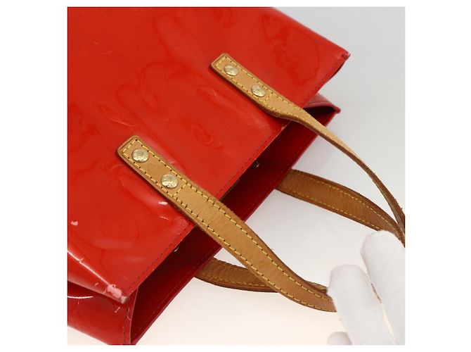 LOUIS VUITTON Monogram Vernis Reade PM Sac à Main Rouge M91088 LV Auth ep13664 - vue 6