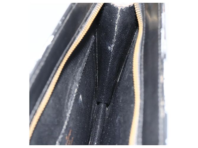 LOUIS VUITTON Pochette Uomo Epi Borsa a Mano Nera M52522 LV Auth 174083 Nero - vista 18