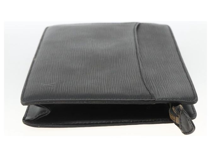 LOUIS VUITTON Pochette Uomo Epi Borsa a Mano Nera M52522 LV Auth 174083 Nero - vista 4