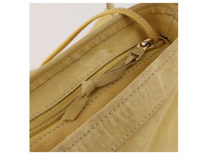 LOEWE Borsa a Spalla Anagramma Pelle Gialla Auth 171658 Giallo - vista 10