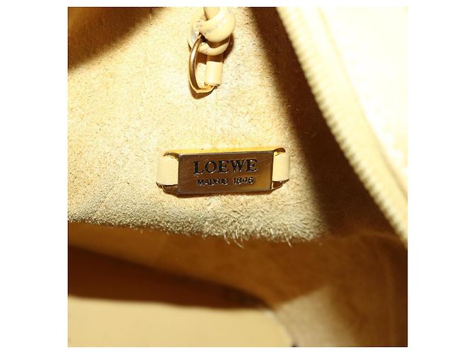 LOEWE Borsa a Spalla Anagramma Pelle Gialla Auth 171658 Giallo - vista 12
