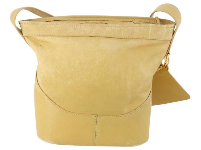 LOEWE Borsa a Spalla Anagramma Pelle Gialla Auth 171658 Giallo - vista 2