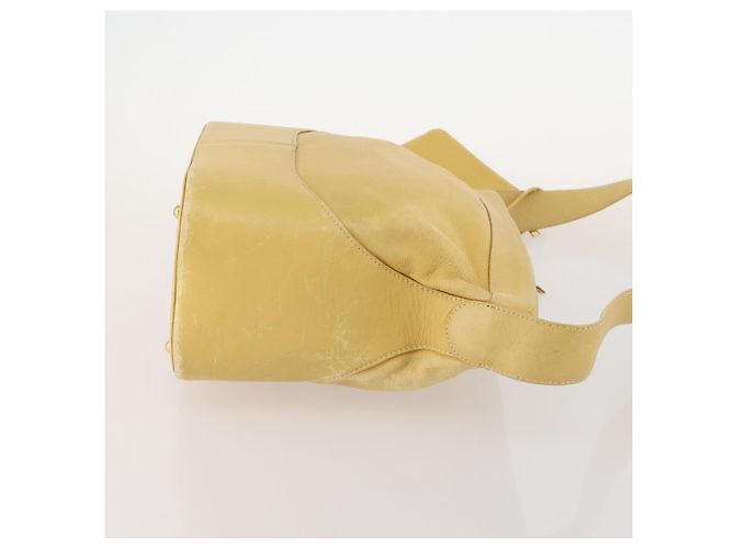 LOEWE Borsa a Spalla Anagramma Pelle Gialla Auth 171658 Giallo - vista 3