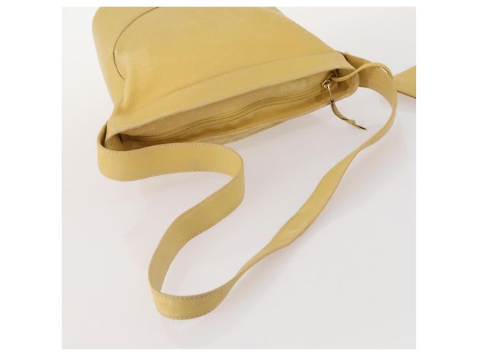LOEWE Borsa a Spalla Anagramma Pelle Gialla Auth 171658 Giallo - vista 7