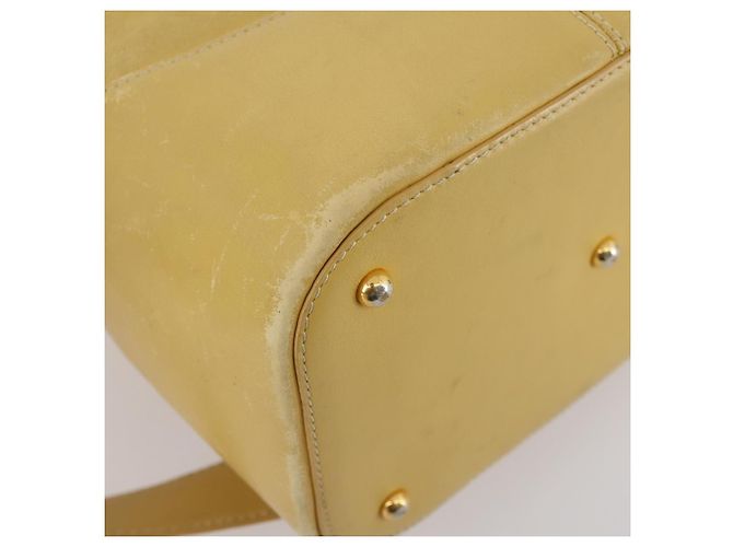 LOEWE Borsa a Spalla Anagramma Pelle Gialla Auth 171658 Giallo - vista 9