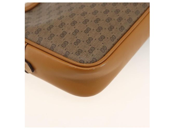 Gucci Borsa a Spalla Micro GG Supreme PVC Beige Oro 007 104 0098 Auth 174093 D'oro - vista 16