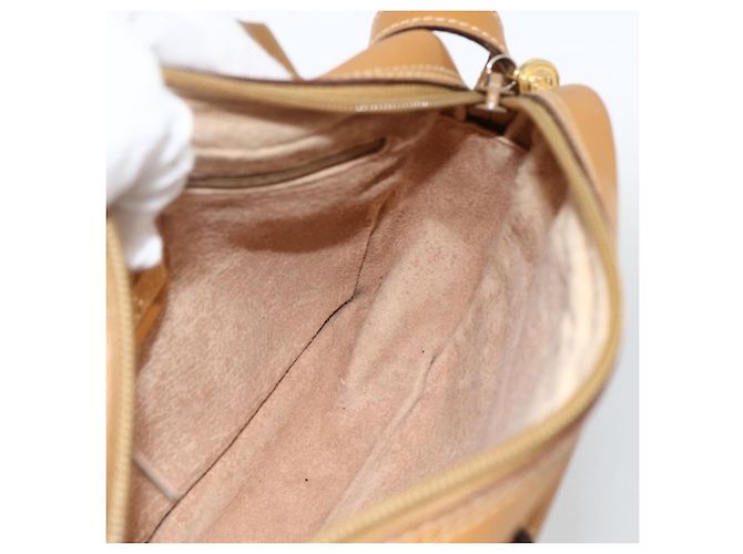 Gucci Borsa a Spalla Micro GG Supreme PVC Beige Oro 007 104 0098 Auth 174093 D'oro - vista 18