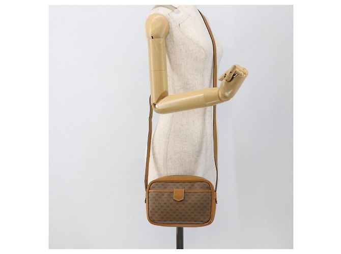Gucci Borsa a Spalla Micro GG Supreme PVC Beige Oro 007 104 0098 Auth 174093 D'oro - vista 23