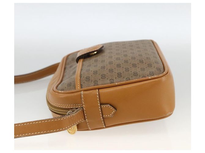Gucci Borsa a Spalla Micro GG Supreme PVC Beige Oro 007 104 0098 Auth 174093 D'oro - vista 3