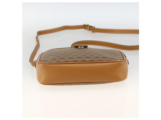 Gucci Borsa a Spalla Micro GG Supreme PVC Beige Oro 007 104 0098 Auth 174093 D'oro - vista 5