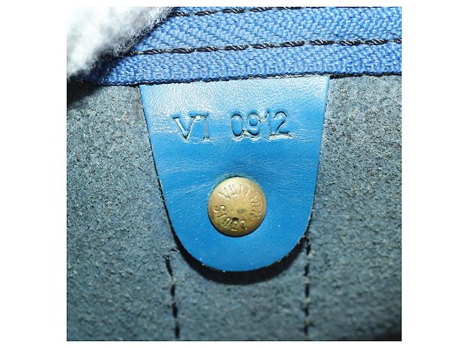 LOUIS VUITTON Epi Keepall 50 Borsa Boston Blu M42965 LV Auth LNZ303 - vista 12