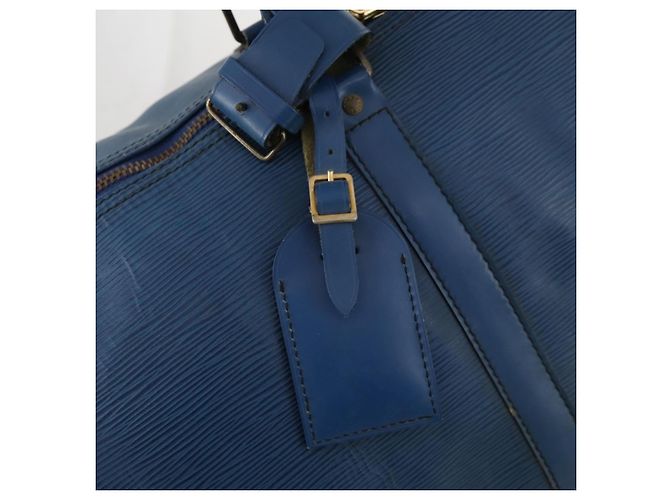 LOUIS VUITTON Epi Keepall 50 Borsa Boston Blu M42965 LV Auth LNZ303 - vista 18
