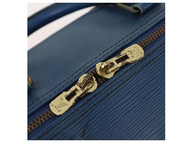 LOUIS VUITTON Epi Keepall 50 Borsa Boston Blu M42965 LV Auth LNZ303 - vista 19