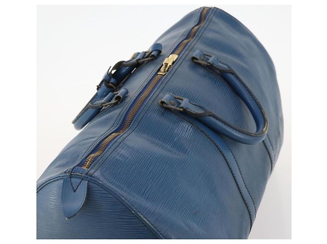 LOUIS VUITTON Epi Keepall 50 Borsa Boston Blu M42965 LV Auth LNZ303 - vista 6