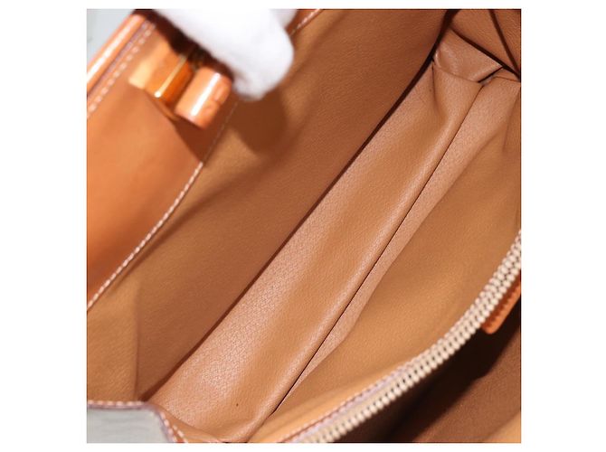 Céline CELINE Macadam Canvas Tote Bag PVC Beige Gold Auth ARZ058V Golden - Ansicht 23