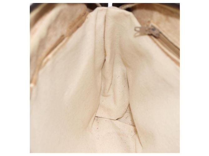 Sac à main Gucci GG Supreme Web Sherry Line PVC Beige Or 010 378 Auth ka3033 Doré - vue 22