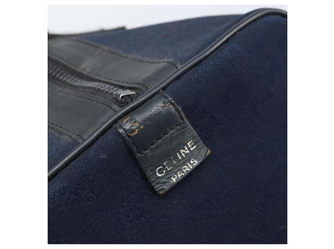 Céline Borsa Boston Celine C Sulky in tela blu navy Auth 166863 - vista 10