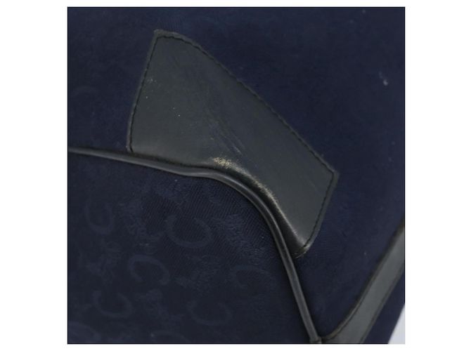 Céline Borsa Boston Celine C Sulky in tela blu navy Auth 166863 - vista 14