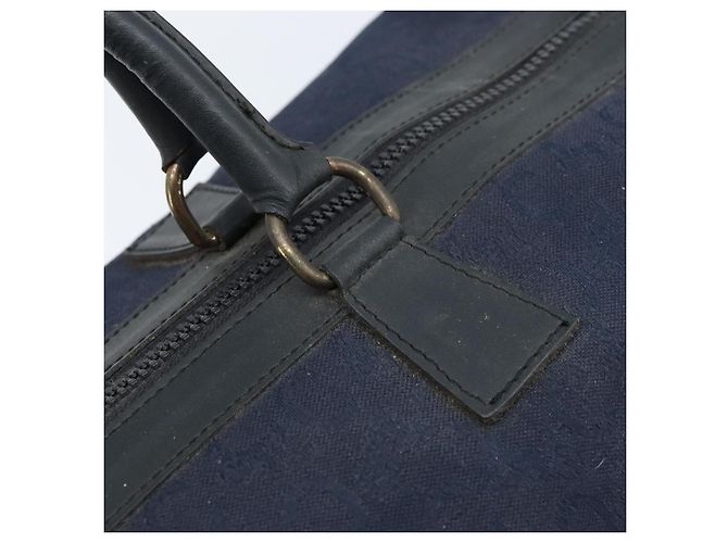 Céline Borsa Boston Celine C Sulky in tela blu navy Auth 166863 - vista 17