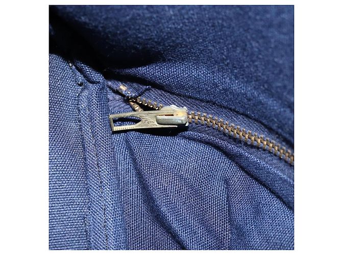 Céline Borsa Boston Celine C Sulky in tela blu navy Auth 166863 - vista 20