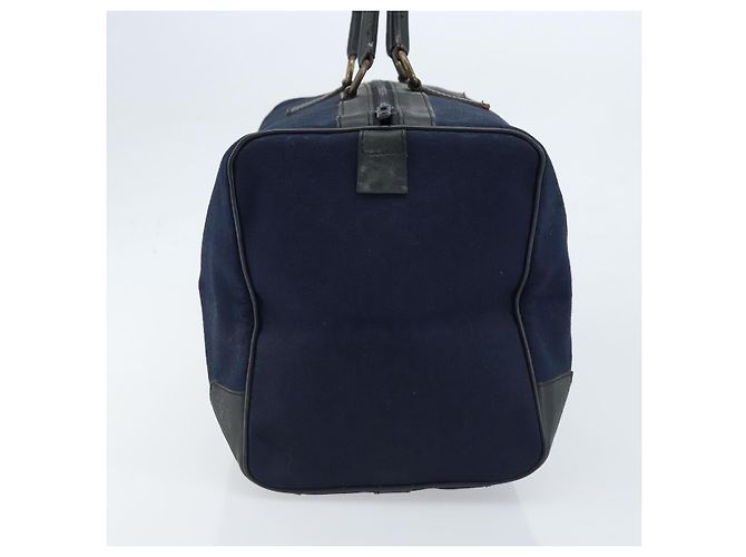 Céline Borsa Boston Celine C Sulky in tela blu navy Auth 166863 - vista 3