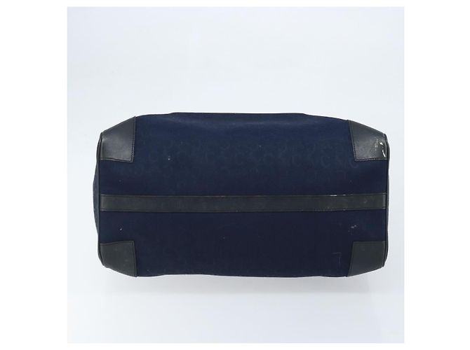Céline Borsa Boston Celine C Sulky in tela blu navy Auth 166863 - vista 5