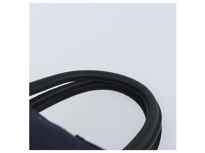 Céline Borsa Boston Celine C Sulky in tela blu navy Auth 166863 - vista 8
