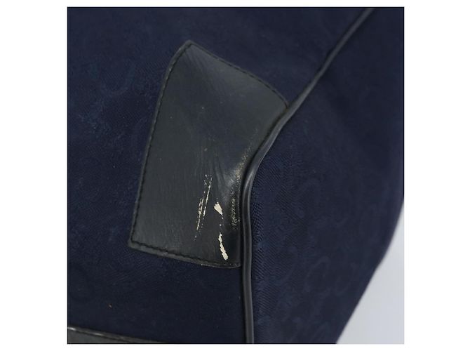 Céline Borsa Boston Celine C Sulky in tela blu navy Auth 166863 - vista 9