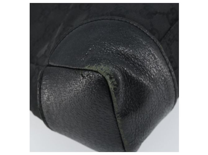 Borsa a Spalla GG Canvas Gucci Nera Argento 110054 Auth 173836 Nero - vista 11