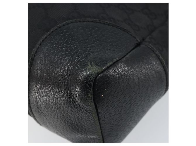 Borsa a Spalla GG Canvas Gucci Nera Argento 110054 Auth 173836 Nero - vista 12