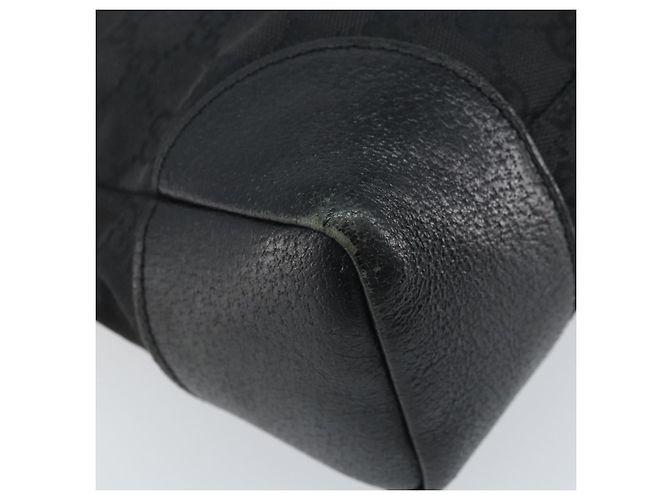 Borsa a Spalla GG Canvas Gucci Nera Argento 110054 Auth 173836 Nero - vista 13