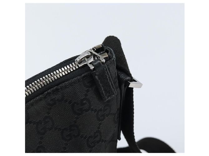 Borsa a Spalla GG Canvas Gucci Nera Argento 110054 Auth 173836 Nero - vista 15