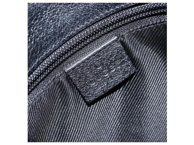 Borsa a Spalla GG Canvas Gucci Nera Argento 110054 Auth 173836 Nero - vista 16