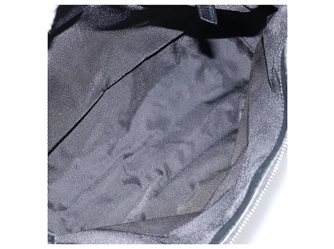 Borsa a Spalla GG Canvas Gucci Nera Argento 110054 Auth 173836 Nero - vista 17