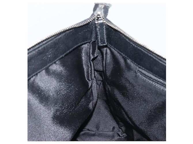 Borsa a Spalla GG Canvas Gucci Nera Argento 110054 Auth 173836 Nero - vista 19