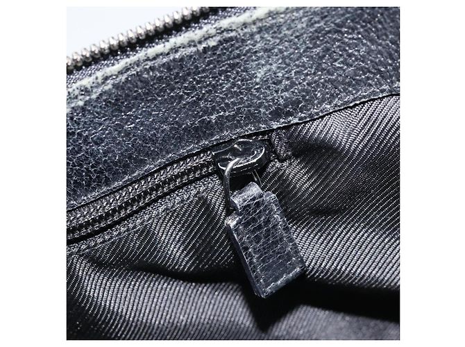 Borsa a Spalla GG Canvas Gucci Nera Argento 110054 Auth 173836 Nero - vista 20
