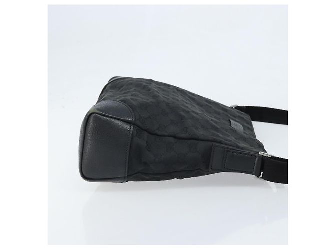 Borsa a Spalla GG Canvas Gucci Nera Argento 110054 Auth 173836 Nero - vista 4