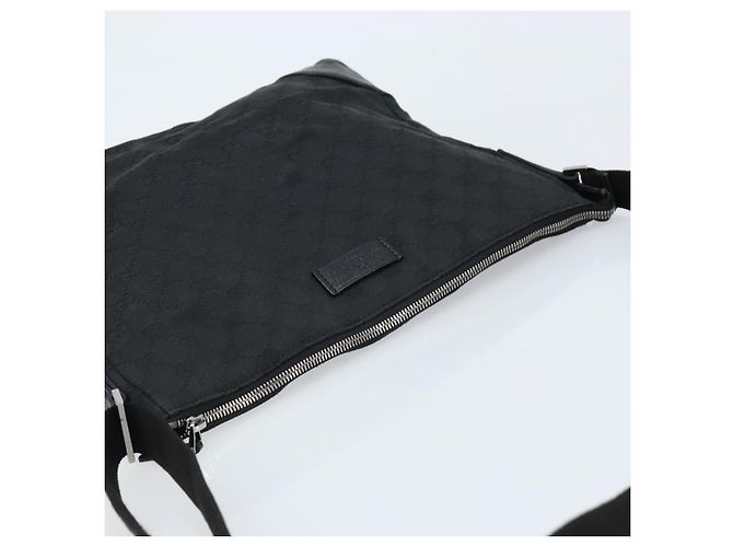 Borsa a Spalla GG Canvas Gucci Nera Argento 110054 Auth 173836 Nero - vista 6
