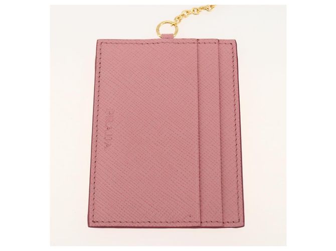 Saffiano PRADA Cartera Larga de cuero Safiano Rosa Dorado Auth bs33779 - vista 24